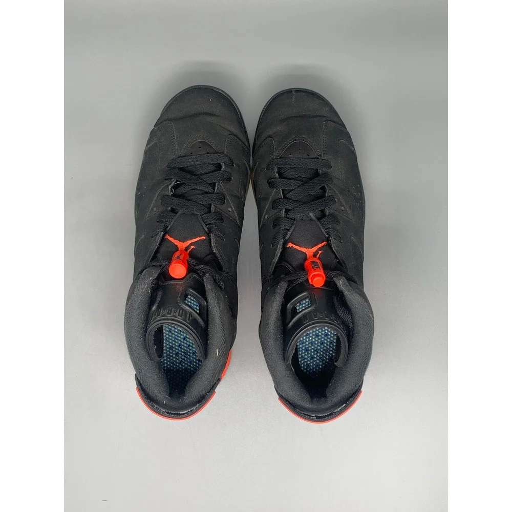 Jordan 6 Retro Infrared Black Basketball Shoes 384665-060‎ Men's Sz 6.5Y